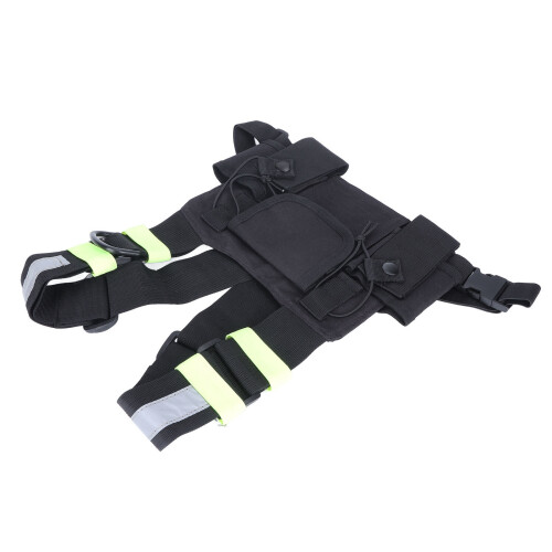 Radio Holder With High Adaptability Tactical Harness, Walkie Talkie Compatible Adjustable Harness Featuring Multi Space Design Durable Nylon Material 1