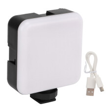 Natural and Soft White Light LED Fill Light with Dimmable LED Video Fill Light Output Power Long Battery Life No Overheating Universal Compatibility