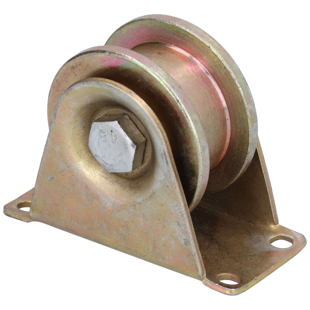 Rigid Track Roller U Groove Wheel Sliding Gate Wheel Heavy Duty Caster Anti-Corrosion Wheel Wire Rope Rail Pressure Bearing Pulley Double Roll 9138057736359