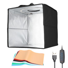 Foldable Photo Studio Tent, High CRI Lighting with Uniform Light Distribution and Stepless Dimming, Foldable Portable Shooting Tent Box with 120 LED B