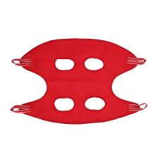 10-Piece Red Dog Grooming Hammock Set with Nail Clipper & Comb, Polyester