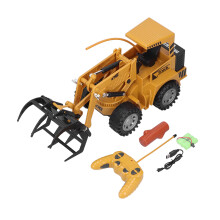 Kids Construction Vehicle Set Featuring Garbage Truck Bulldozer Digger 5 Channel 2.4G Wireless Remote Control Strong Power Responsiveness For Sand