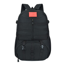 Military Rucksack Tactical Backpack Waterproof Durable Material Foamed Protected Molle Design Large Capacity Compatible With Trekking Poles Side