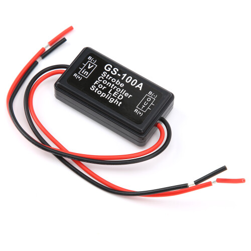 LED Flash Module Rear-End Accident Prevention Strobe Brake Light Flash Strobe Controller Traffic Safety Warning Flash Speeds Waterproof Modules Wide 2