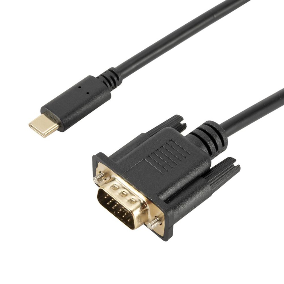1.8M Usb-C To Vga Adapter Cable 1080P For Monitors & Projectors 8431382902637