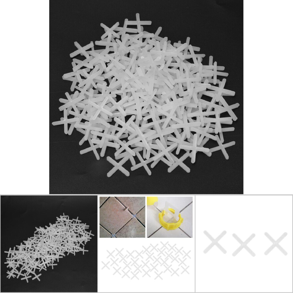 Plastic Ceramic Tiler Spacers 2000Pcs Cross Leveling System 2Mm/2.5Mm Reusable 4011382902888