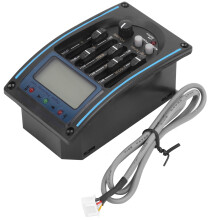 5 Band Gitarren Pickup LCD EQ Tuner 9V Rückseite
