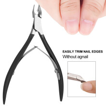 Edelstahl-Schere zur Entfernung abgestorbener Haut 10x6.3 cm Schwarz