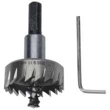 Three Flute Hole Saw For Thick Iron Plate, Wear Resistant High Speed Steel Drill Bit Suitable For Electric Drills With Enhanced Cutting Performance