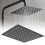 Stainless Steel Square Rainfall Shower Head G1/2in Ceiling Mount 13