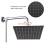 Stainless Steel Square Rainfall Shower Head G1/2in Ceiling Mount 5