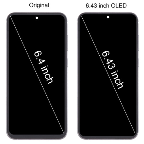 (Black) Για Samsung για Galaxy S23 FE 6,43 ιντσών OLED LCD με πλαίσιο 1