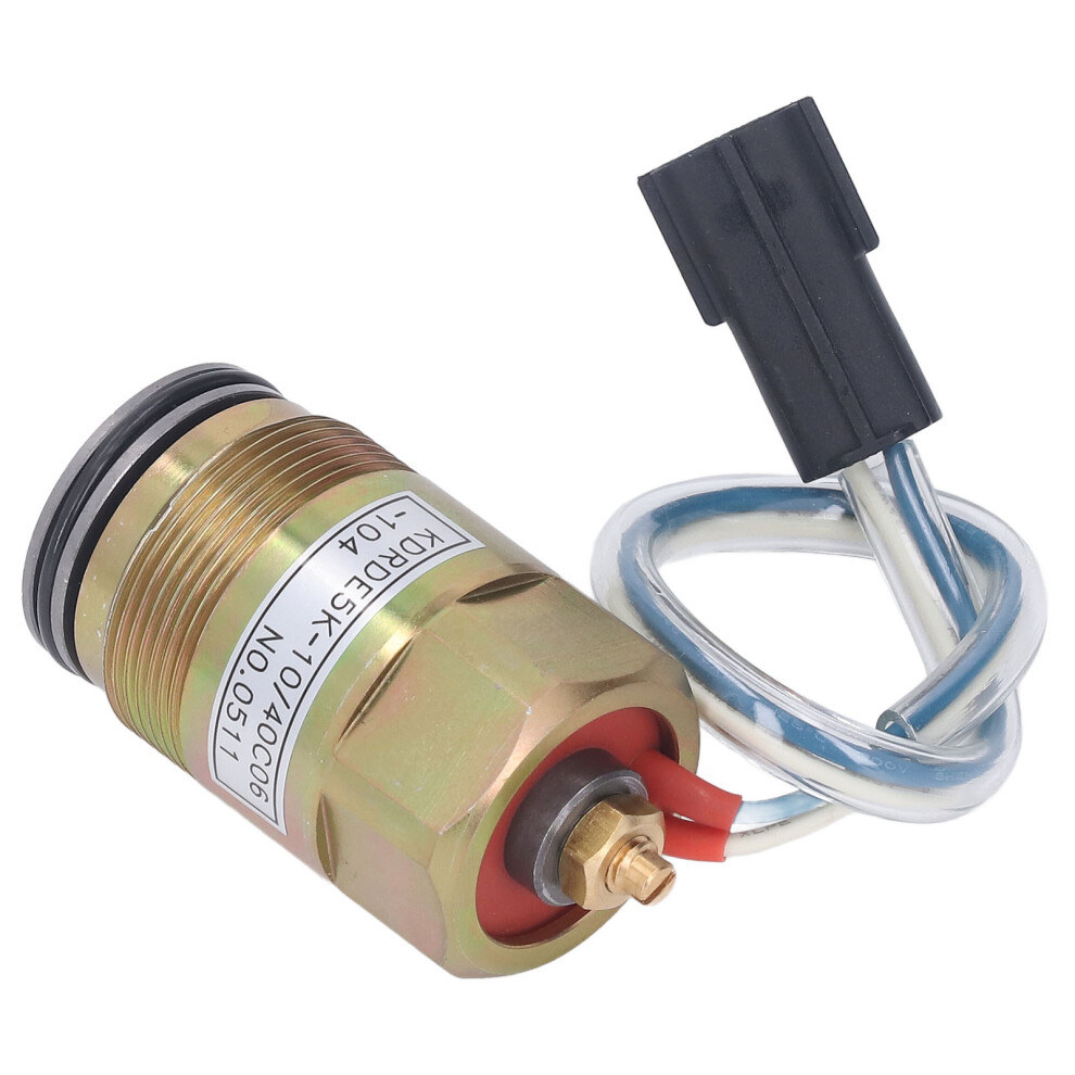 Hydraulic Pump Solenoid Valve Brass 2 Pins For Excavator Kdrde5k 10,40C06 9351382906062
