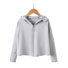 (Fourth generation gray, 3XL130) 2025 Summer Kids' Sun Protection Jacket - Ultra-Thin, UV-Resistant & Breathable. Adorable Design for Boys & Girls, Lightweight Sunblock Coat