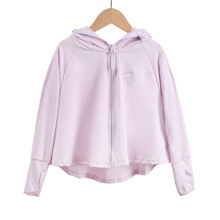 (Fourth generation silver label purple, 2XL120cm) 2025 Summer Ice Silk Kids' Sun Protection Coat - UV-Resistant, Breathable & Ultra-Thin. Ideal for Girls' Outings, Perfect for Small & Medium Children