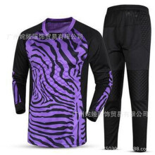 (023 Purple + trousers, S) Soccer Goalkeeper Uniform Set: Men/Women/Adults/Kids, Cushioned Protection. Goalkeeper Jersey & Pants for Training & Matches