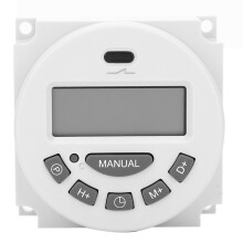 Weekly Programmable Digital Timer LCD Power Timer Switch High Accuracy Auto Error Correction Long Battery Life Easy Wall Mounting