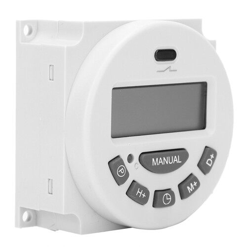 Weekly Programmable Digital Timer LCD Power Timer Switch High Accuracy Auto Error Correction Long Battery Life Easy Wall Mounting 2