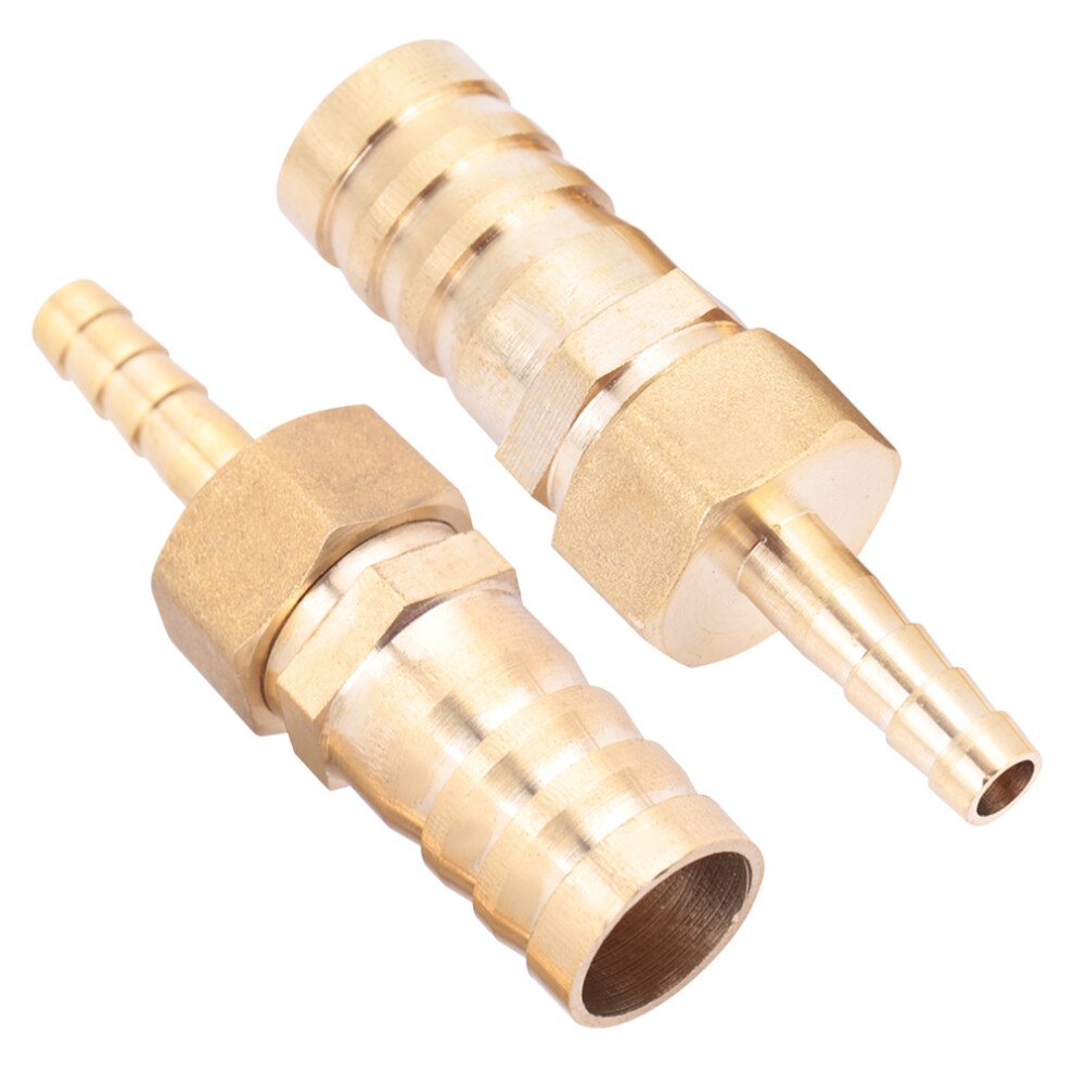 Brass Hose Barb Reducer Plug Connector 6Mm-16Mm 2Pcs 3241382909100