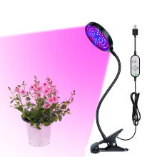Pflanzenlampe mit USB-Fernbedienung 60W 28.5x10cm Schwarz