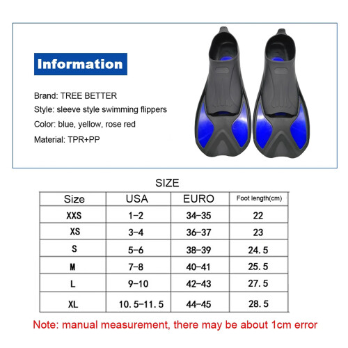 2 Stück Silikon-Schwimmflossen Training Pro Snorkeling 1