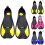 2 Stück Silikon-Schwimmflossen Training Pro Snorkeling 11