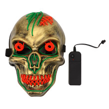 Festival Party Gifts Glow Masks LED Light Up Masks Scary Mask EL Wire Cold Light Source Multi-Color Light Show Foam Lining Adjustable Headband Wear