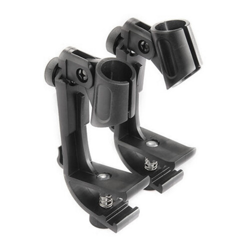 Adjustable Height Drum Microphone Clips Rim Snare Mount Clamp Shock Effect Compact Construction Durable Material Sturdy Structure Anti Shake Easy 2