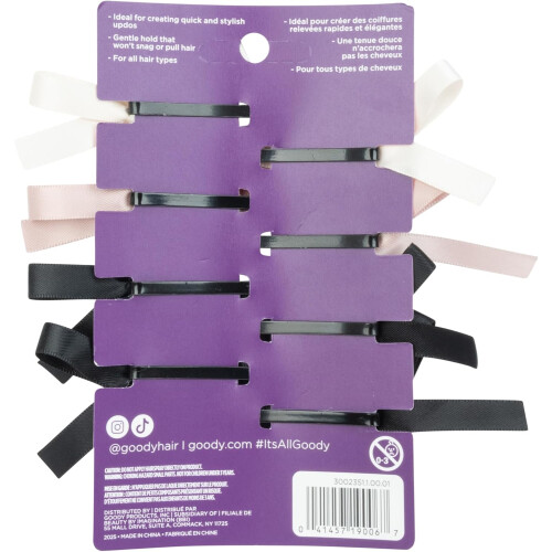 Goody Ribbon Mini Bow Slides 8Ct 2