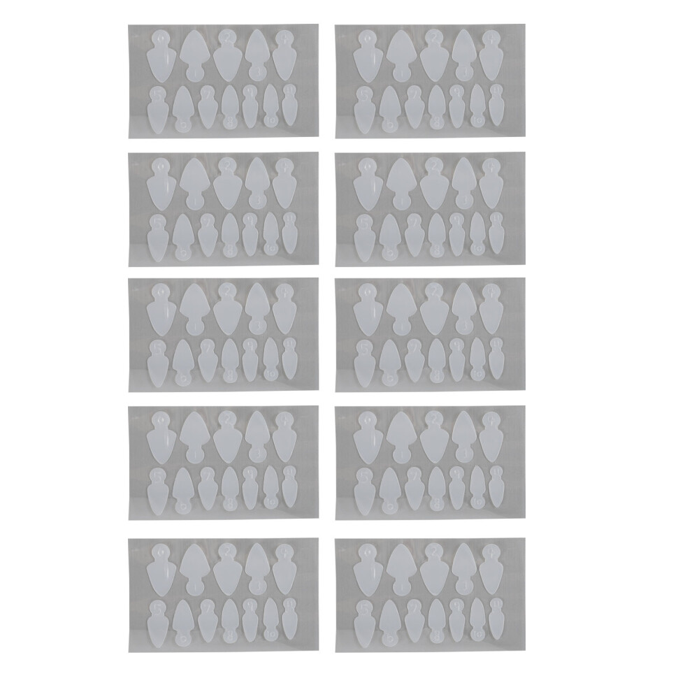 120PCS Reusable Dual Nail Molds for French Manicure Extensions Accessories