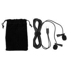 Crystal Clear HiFi Sound Lavalier Microphone Noise Cancelling Windproof Sponge Clip On Design Lightweight Portable Plug And Play Easy To Use For
