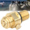 M18*1.5 Thread CO2 Tank Valve, Solid Brass Construction Brass Pin Valve with Precision Machined Design, Replacement CO2 Pin Valve Featuring High 5