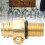 M18*1.5 Thread CO2 Tank Valve, Solid Brass Construction Brass Pin Valve with Precision Machined Design, Replacement CO2 Pin Valve Featuring High 4