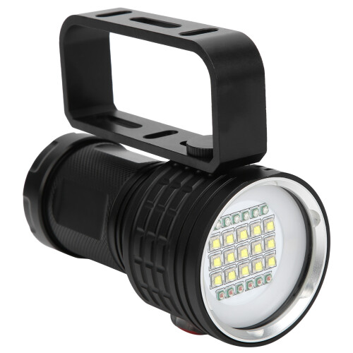 Adjustable Height Underwater Flashlight for Photography, IPX8 Waterproof Dive Light with Multiple Light Modes, Durable LED Handheld Light for Scuba 2