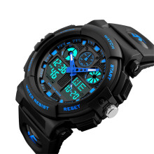 SKMEI 1270 Herren-Quarz-Digitaluhr Outdoor-Sport 5ATM Wasserdicht Alarm