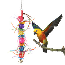 Parrot Toy for Small Birds, Stay Healthy Durable Materials Bird Cage Accessories Chewing Toy Vibrant Colors Easy to Install Safe and Non-Toxic For