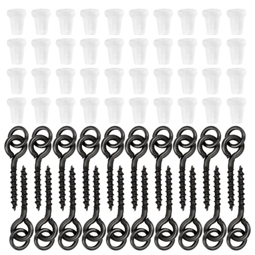 Threaded Boilie Bait Screws and Hook Stoppers Set 60pcs Total 2