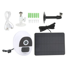 Solar Panel Waterproof Camera AI Motion Detection Two-Way Talk 1080P Resolution Wireless Dual Cameras Outdoor Surveillance IP65 Weatherproof Quick