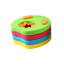 Arm Float Discs for Kids Swimming, Dual Chamber Heavy Duty EVA Foam Floating Sleeves with Safety Warning Color, Buoyancy Float Rings for Ages 3-6
