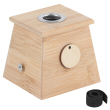 Health Care Healing Therapy Moxibustion Box, Premium Bamboo Construction with Adjustable Strap and Fire-Safe Lid for Comfortable Application