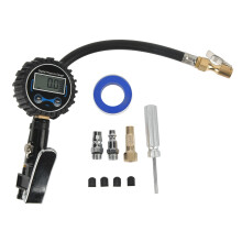 Multi-Functional Tire Inflator Digital Display Pressure Gauge Quick Connector Calibrated Accuracy Universal Compatibility Heavy Duty Built To Last
