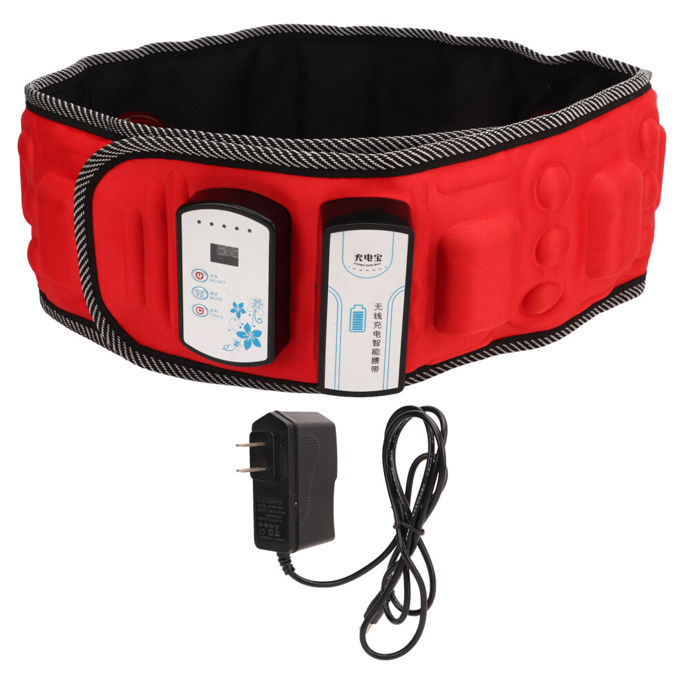Vibrating Back Support Belt With Heating Function, Breathable Warm Pain Relief For Lumbar And Abdominal Areas