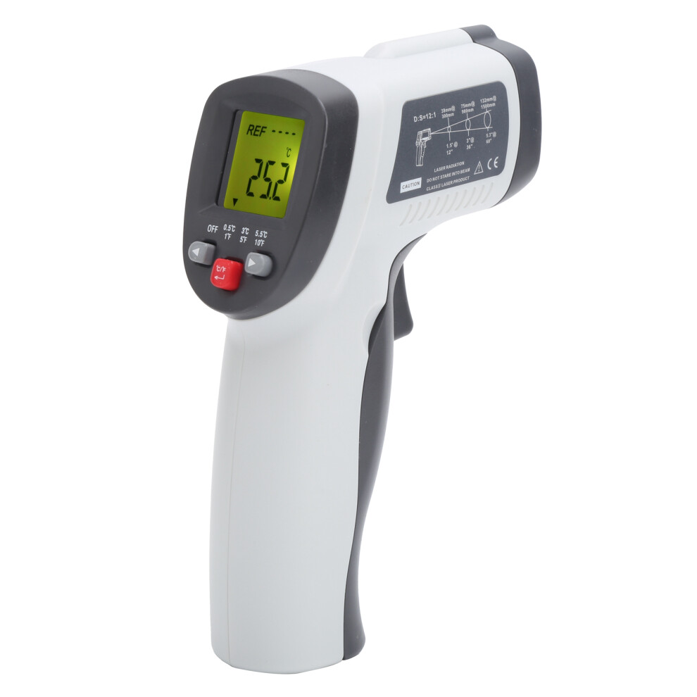 Digital Infrared Thermometer Backlit Lcd Quick Response Adjustable Emissivity High Accuracy Measurement Tool For Food Processing Electrical Equipment 9175034365225