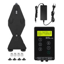 LCD Tattoo Power Supply With Output Current Accuracy 0.1 A Multi Functional Mini Design Featuring Overload Protection And Foot Pedal Modes For