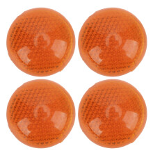 Durable Round Reflector for Motorcycles and Trailers, Improve Road Safety Wear Resistance with Advanced Reflective Surface, Universal Fit for Bikes