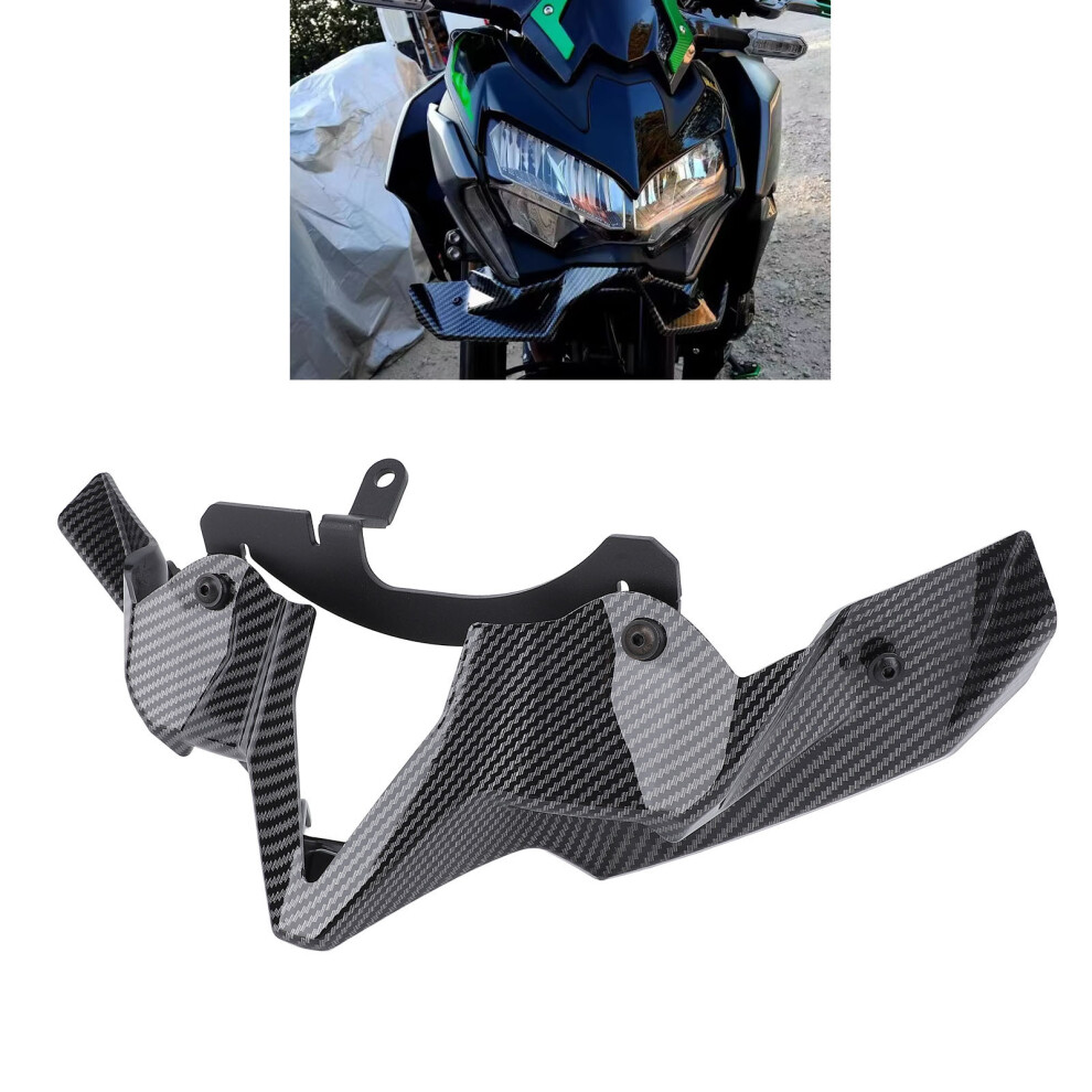 Motorcycle Naked Front Spoiler For Z900 2020-2024 Carbon Fiber Style 4231382924028