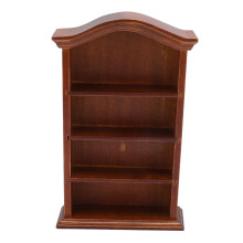 Puppenhaus-Bücherregal 1:12 Birke 4 Ebenen 15.5x9.5x3 cm