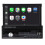 Single Din Car Multimedia Receiver with Apple Carplay Technology, Touchscreen Flip Out Stereo System with Android Auto Bluetooth and Backup Camera, 4