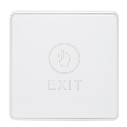 No Touch Infrared Exit Button with LED Ring, Stainless Steel Panel IR Sensor Door Access Control Switch NO NC Output Contact Operating Distance 12CM 1