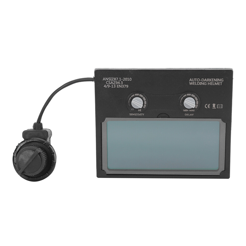 Solar Powered Auto Darkening Welding Lens Highly Sensitive Arc Sensor Stepless Shade Adjustment Clear Vision Anti Radiation Uv Ir Occupational 9175034375620